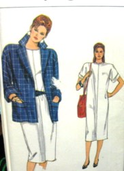 8914 VOGUE HIP JACKET, LONG STRT S.S. DRESS EZ PATTERN 8-12